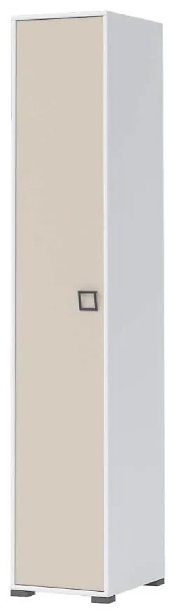 Skriňa 1D Kiki P1-BE/KI-01 white/sand