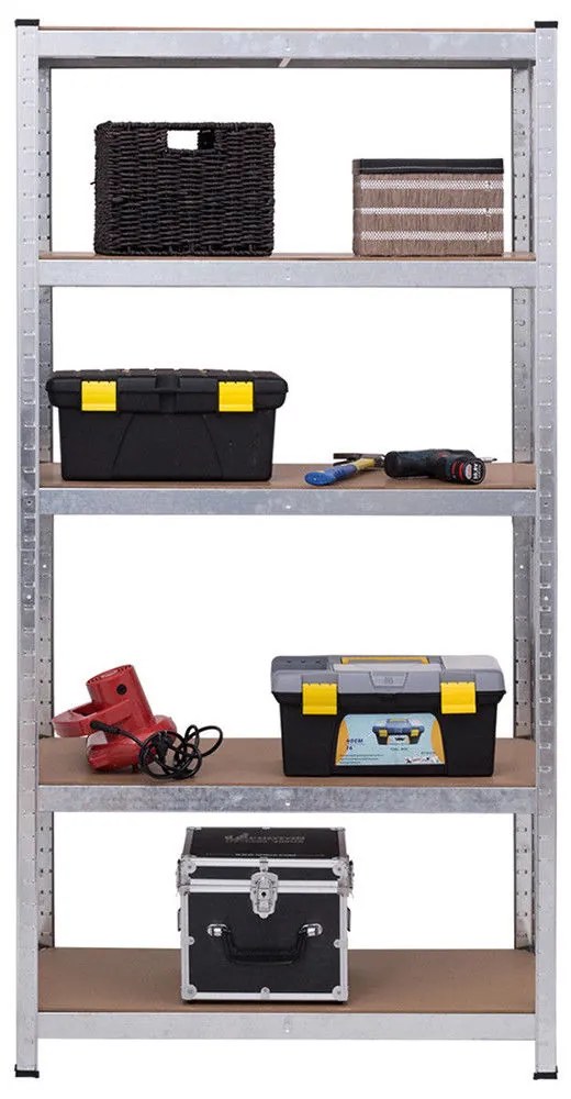 Fistar Regál 2000x900x450 mm zinkovaný 5-policový, nosnosť 875 kg
