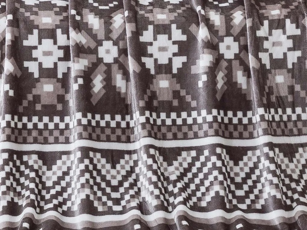 XPOSE® Mikroplyšová deka TORM - sivá 140x200 cm