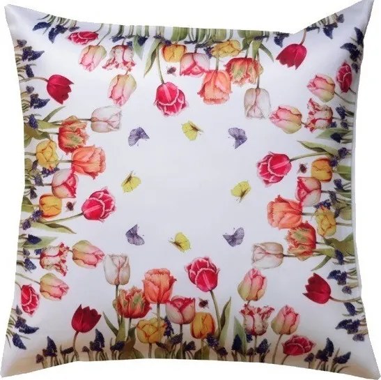 Vankúšová obliečka Tulipánová nádhera 40 × 40 cm