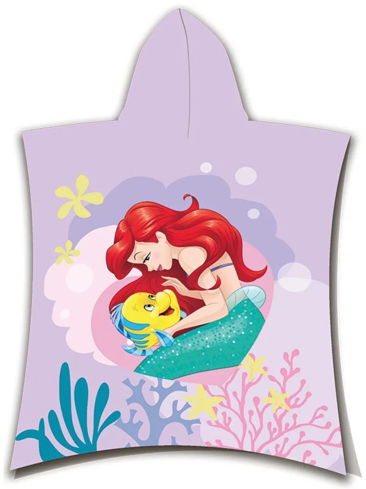 Jerry Fabrics Detské pončo-osuška - Lilo a Stitch - modrá
