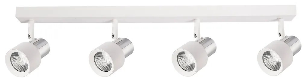 Bodové svietidlo Cino, 4x biele/chrómové kovové tienidlo, w