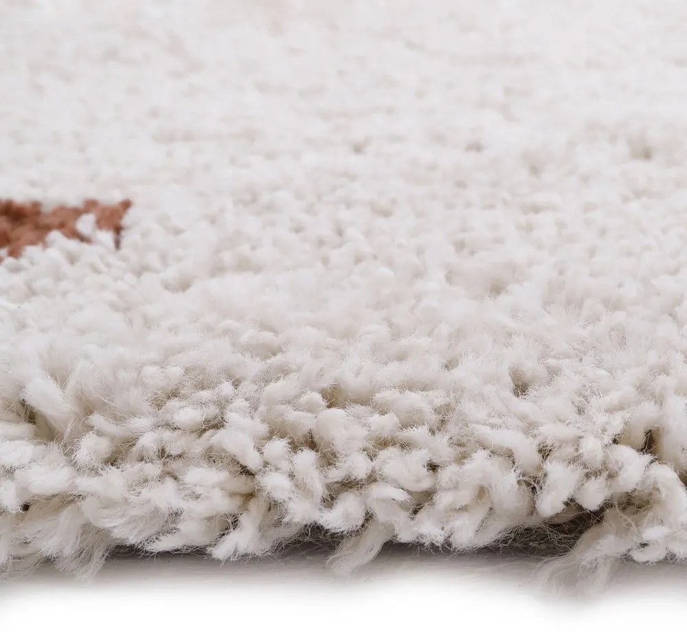 Béžovo-červený koberec Nattiot Wooly, 120 x 170 cm