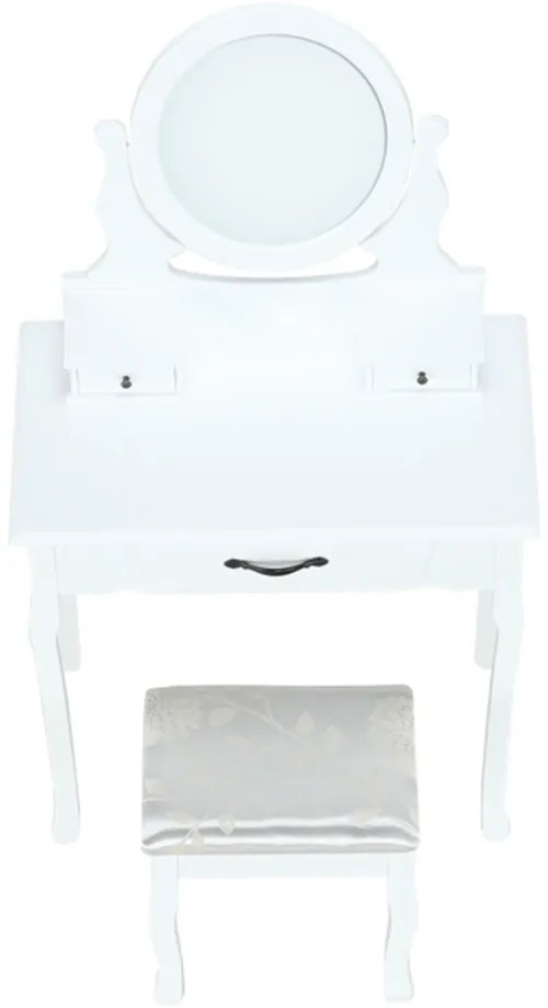 Dekoratívny stolík so stoličkou LINET NEW, biely