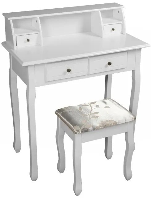 Dekoratívny stolík so stoličkou RODES NEW, biely