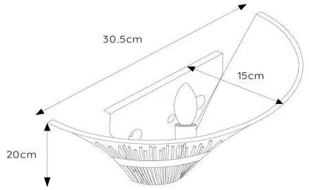 Lucide 09205/01/97 - Nástenné svietidlo CANNA 1xE14/40W/230V