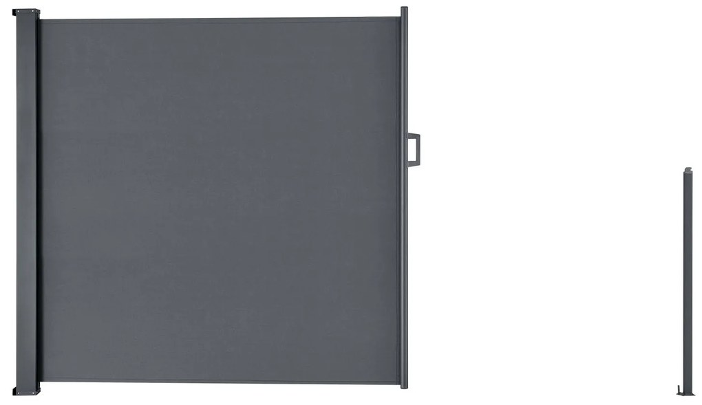 InternetovaZahrada Bočná markíza Dubaj 300 x 180 cm - sivá
