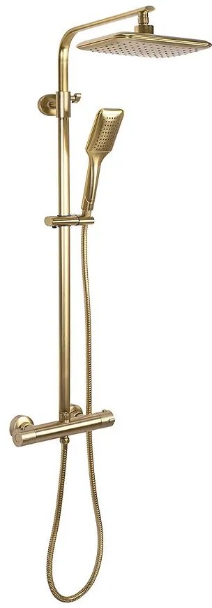 Sprchová súprava s termostatom Rea Tom zlatá brúsená