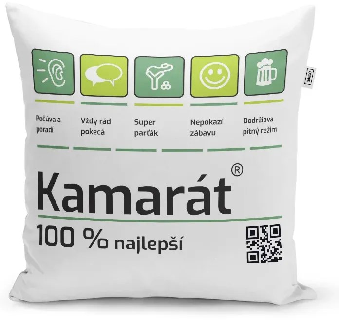 Sablio Vankúš Kamarát: 40x40 cm