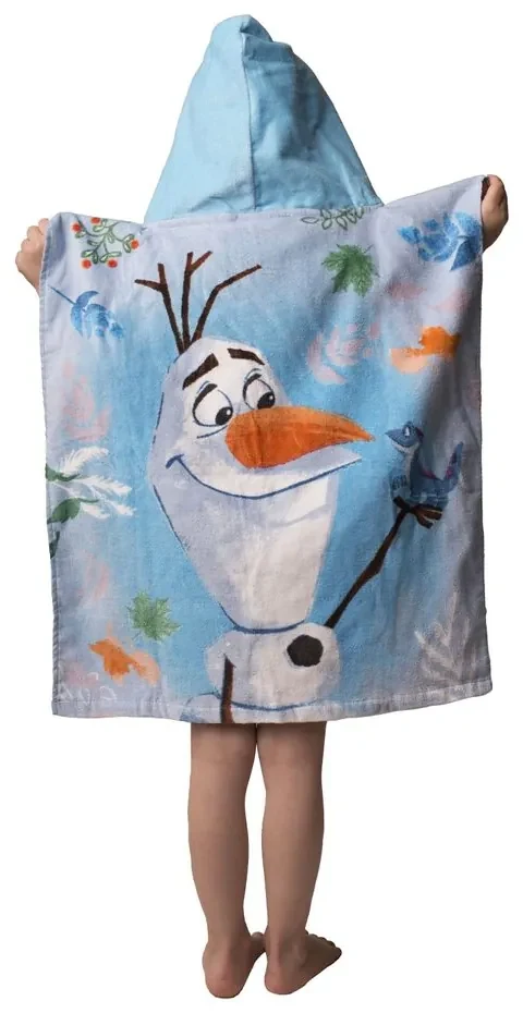 Jerry Fabrics Detské pončo-osuška - Ariel - růžová