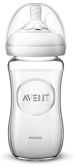 AVENT Avent Natural <p>Dojčenská sklenená fľaša Avent Natural 240 ml</p> Transparentná |