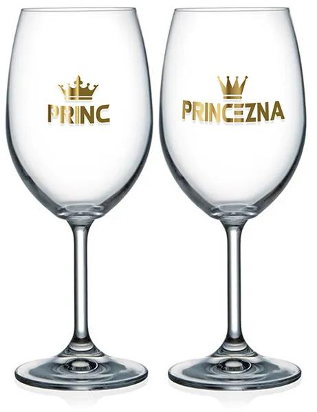 Nekupto Poháre na víno pre pár Princezná a Princ