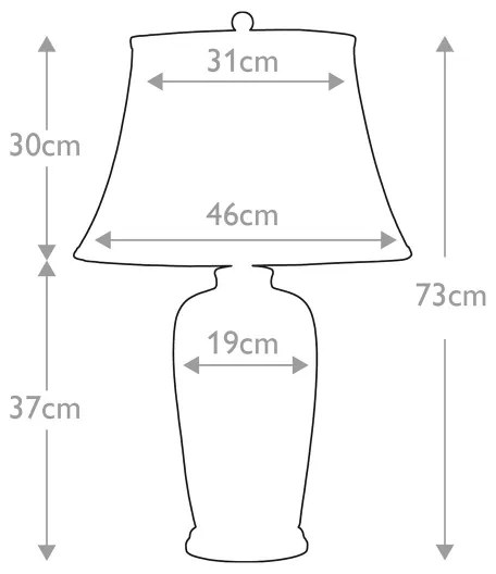Elstead MODRÁ-TRAD-WP-TL - Stolná lampa MODRÁ TRADITIONAL 1xE27/60W/230V