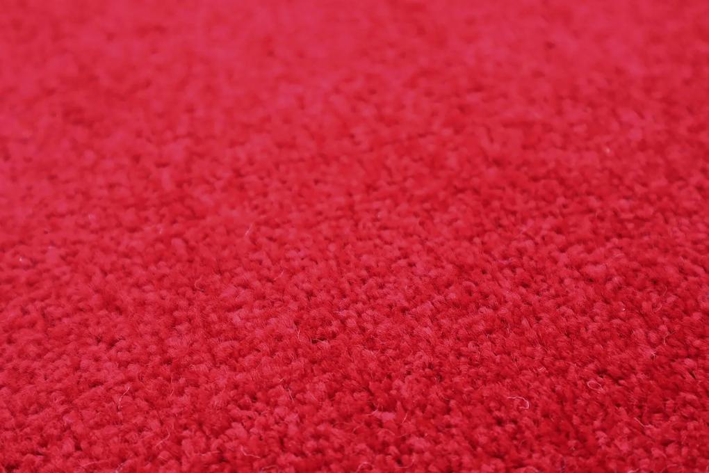 Vopi koberce Kusový koberec Eton červený 15 kruh - 250x250 (priemer) kruh cm