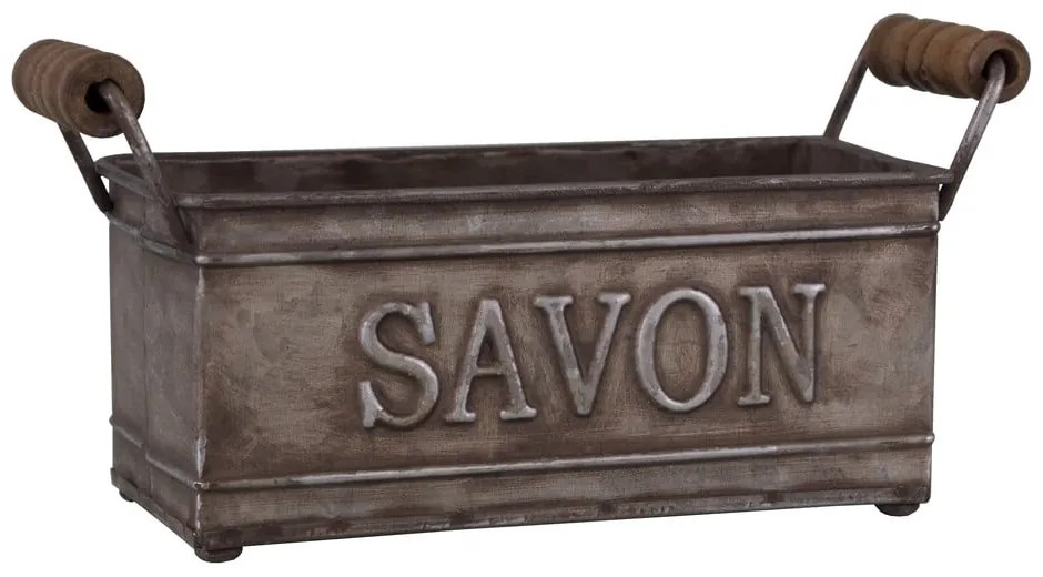 Tmavosivá kovová mydelenka - Antic Line