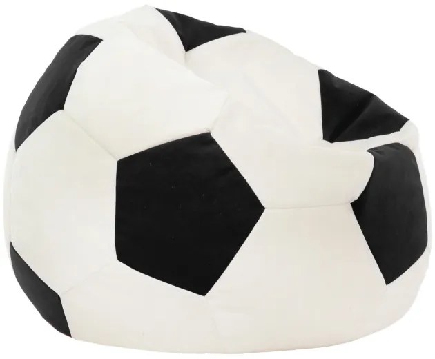 Plyšový sedací vak Futbal čierny