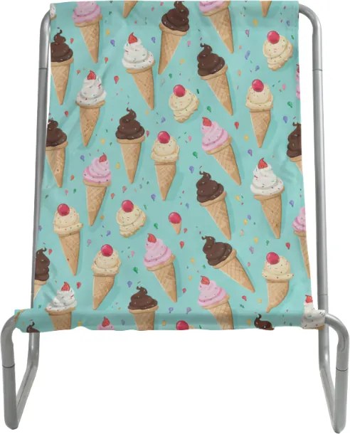Skladacia plážové lehátko SAND ICE CREAM, farebné