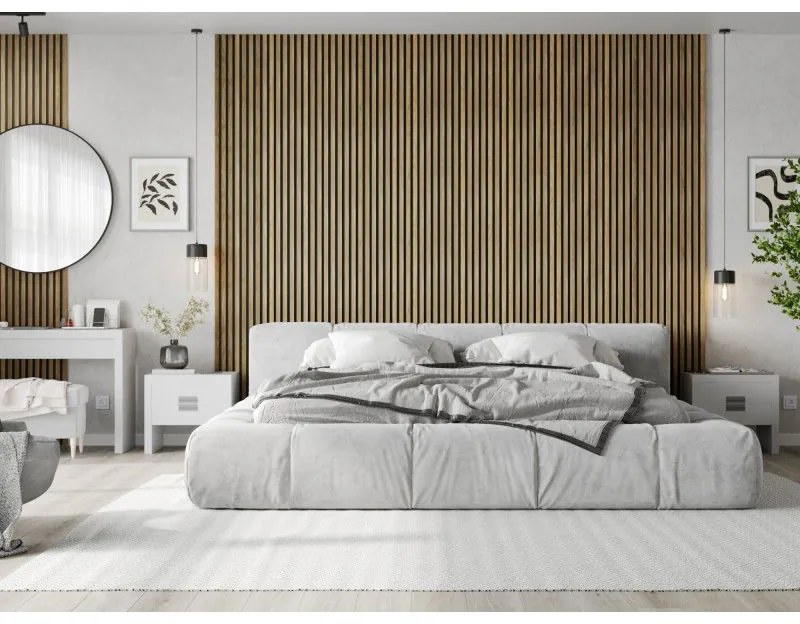 Mexen Lam-F, akustické stenové lamely 275 × 31,5 cm, filc 6 mm, dub medový, S105-275317-2812-066