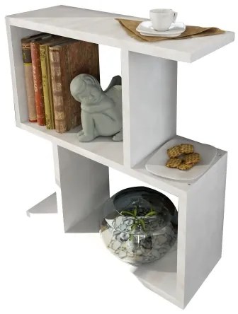 Odkladací stolík KARINUS 55,4x50 cm biela