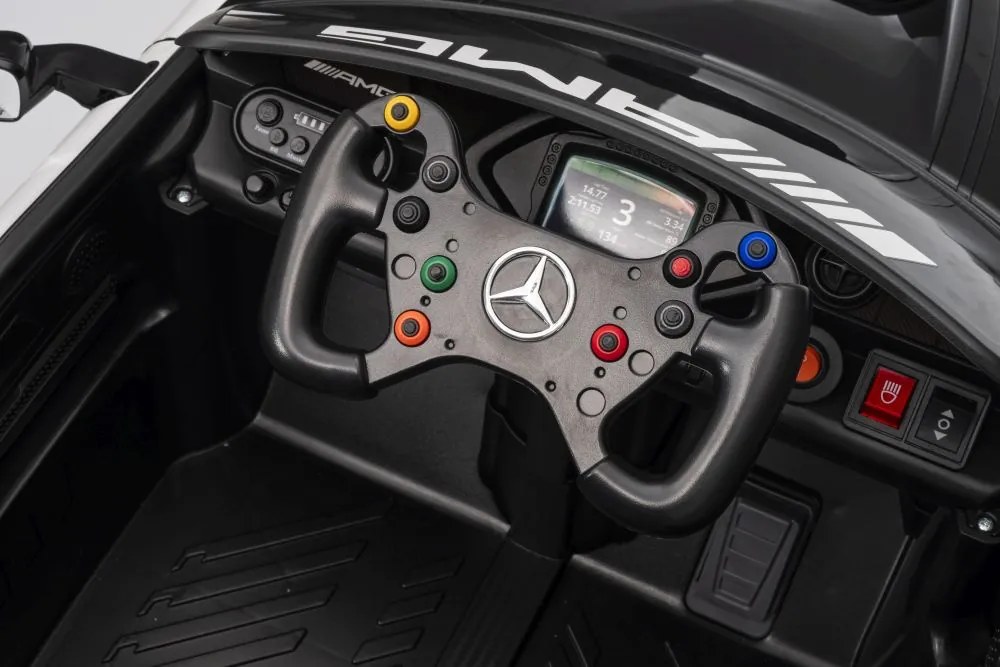 LEAN CARS Elektrické autíčko Mercedes AMG GT3, čierne