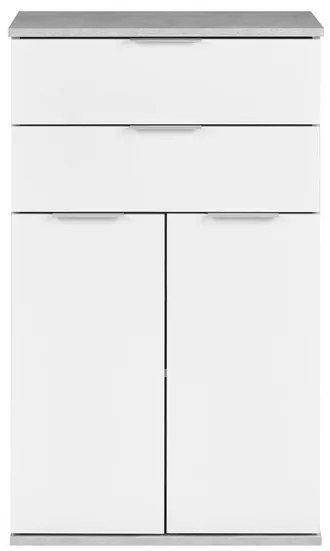 Livarno home Komoda, biela/betónová (100376470)