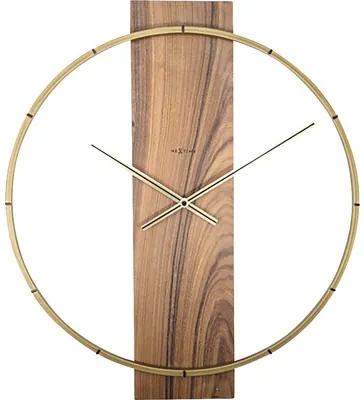 Nástenné hodiny NeXtime Carl drevo 58,5 x 50,5 cm