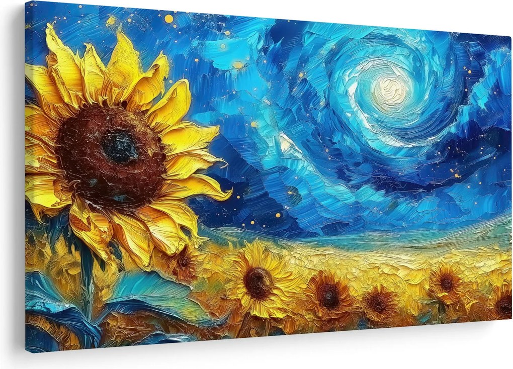 Obraz - Maľba slnečníc (90x60 cm)