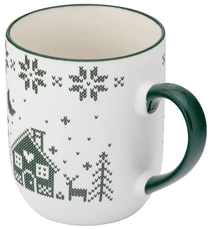 Altom Porcelánový hrnček Grenlandia 450 ml, zelená