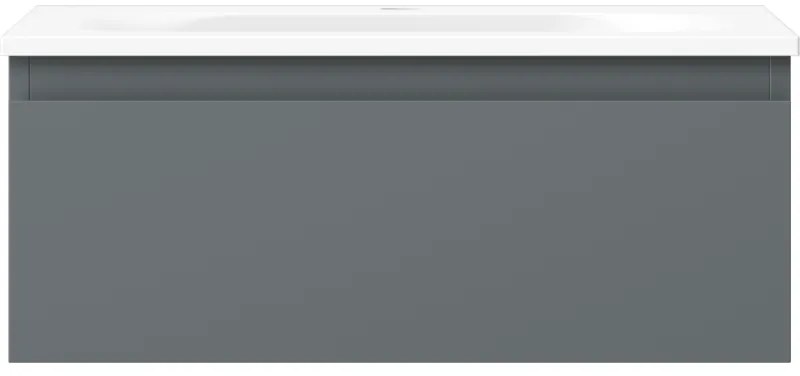 Mexen Orio, kúpeľňová skrinka 60 cm s umývadlom Vela, 1 zásuvka, grafitová matná/biela matná, 91A10-06023-1-BF66-W23M01