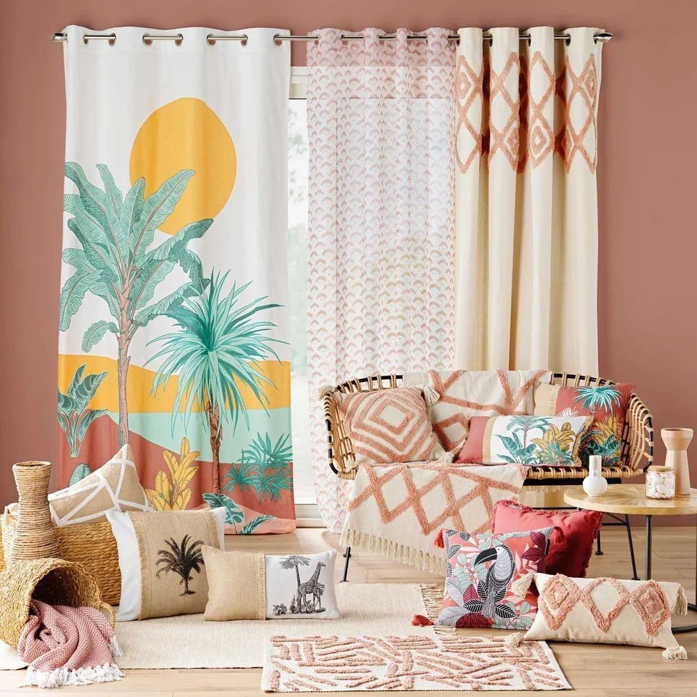 Ružovo-krémový prateľný koberec 60x90 cm Athena – douceur d'intérieur