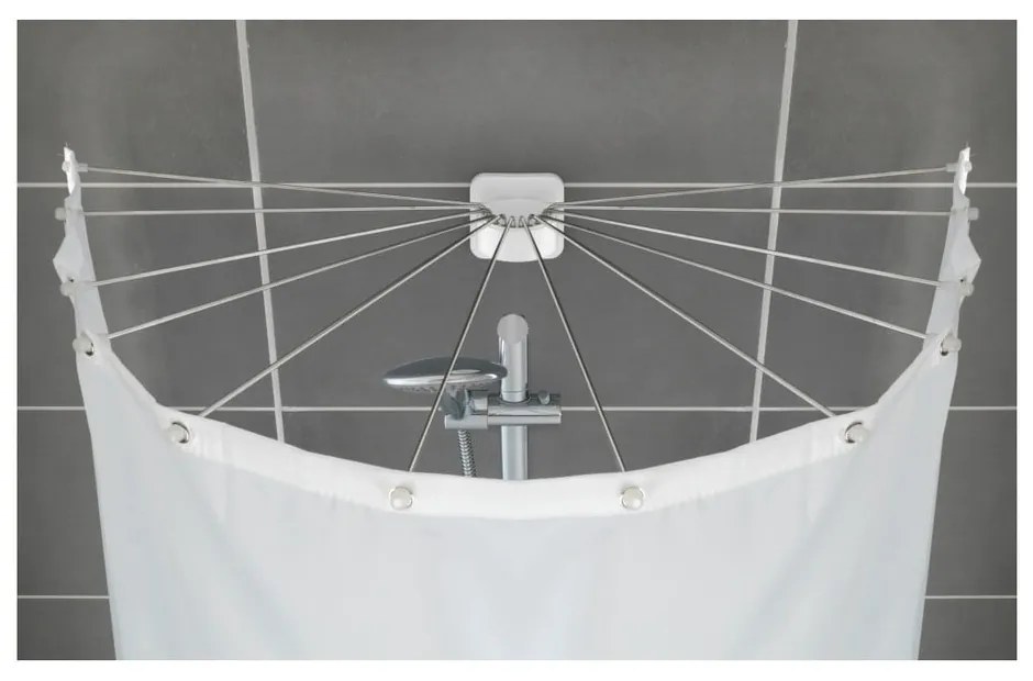 Kruhový držiak na sprchový záves Wenko Shower Umbrella
