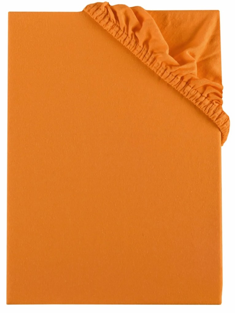 Plachta posteľná oranžová Superstretch EMI: Plachta 90 (100)x200