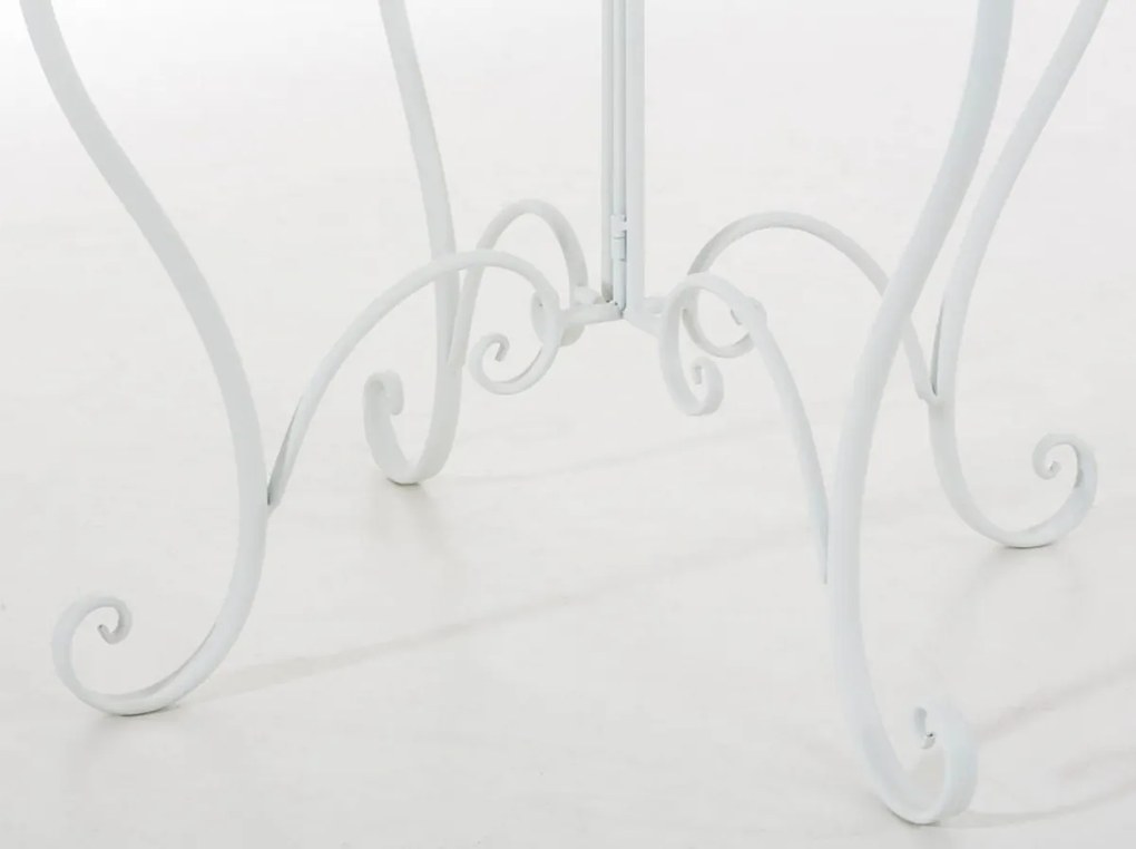 Kovový stôl Indra - Biela