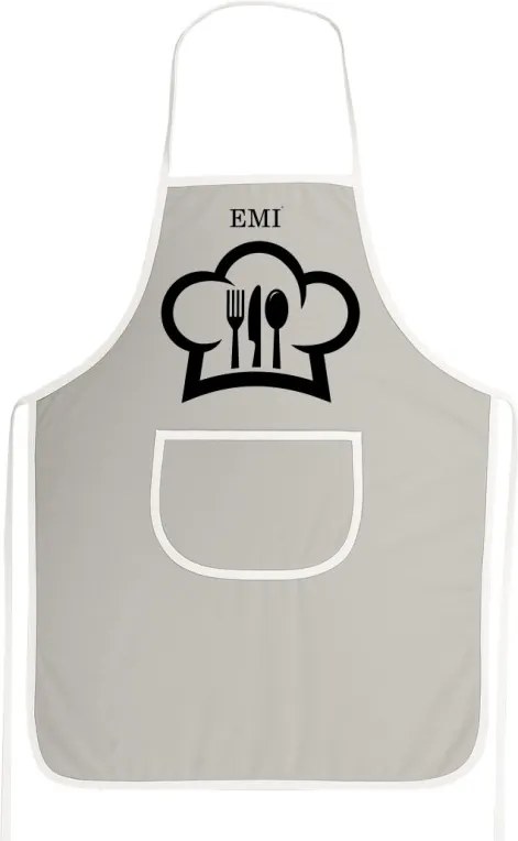 Kuchynská zástera Chef EMI, sivá