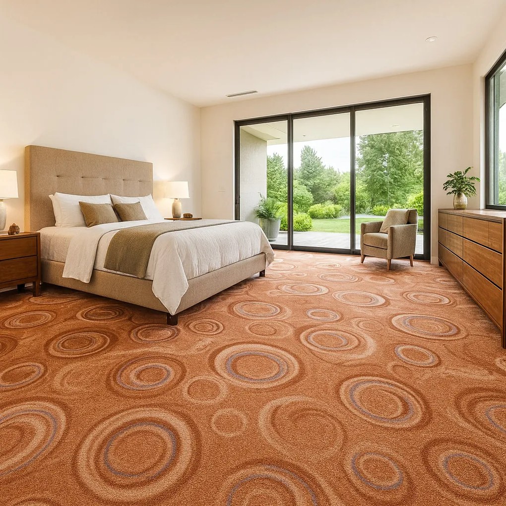 Koberec metráž Drops 33, na mieru, šíře 4m,5m, béžová, filc, chodba / predsieň, ITC