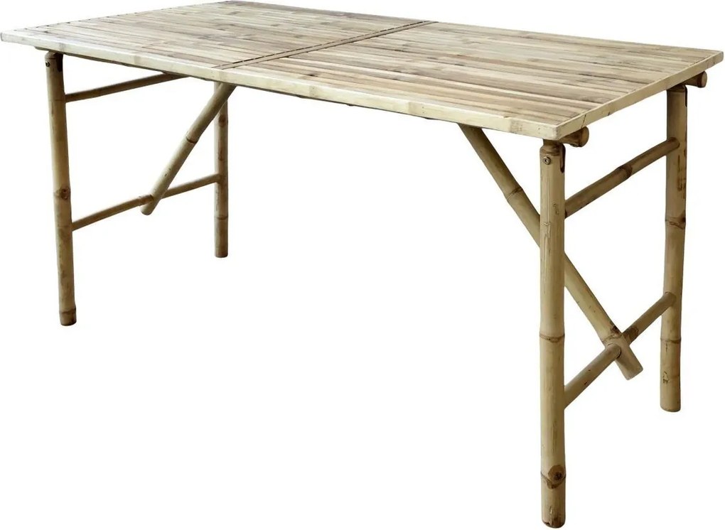 Prírodný bambusový stôl Bamboo Lyon - 150*80*76 cm