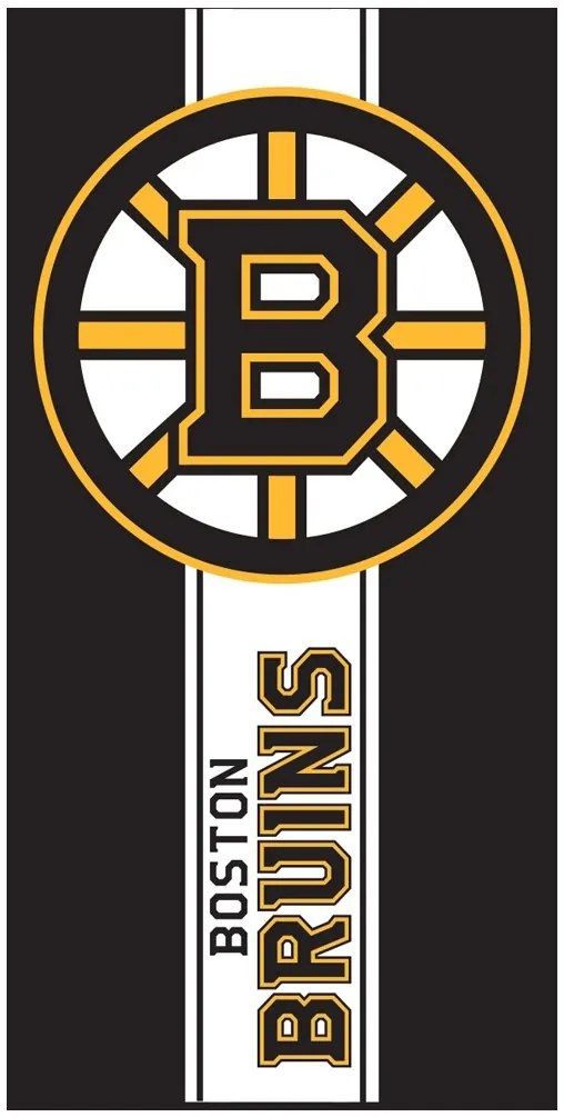 Hokejová bavlnená osuška NHL Boston Bruins - séria Belt - 100% bavlna - 70 x 140 cm - II. akosť