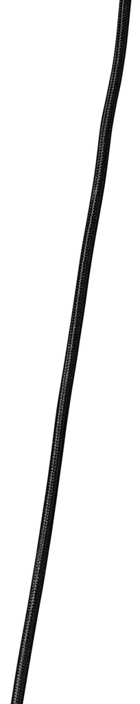 Závesné svietidlo zlaté s jantárovým sklom 23 cm obdĺžnikové 3-svetlo - Kevin