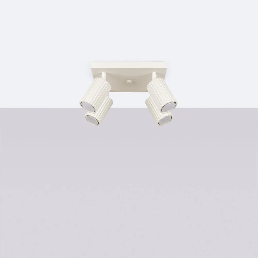 Krémovobiele bodové svietidlo 25x25 cm Gleam – Sollux