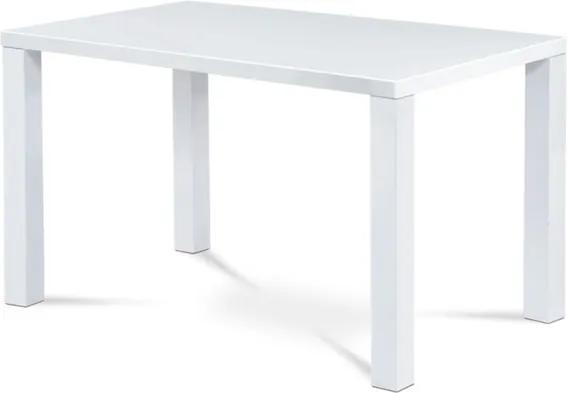Sconto Jedálenský stôl SEBASTIAN biela vysoký lesk