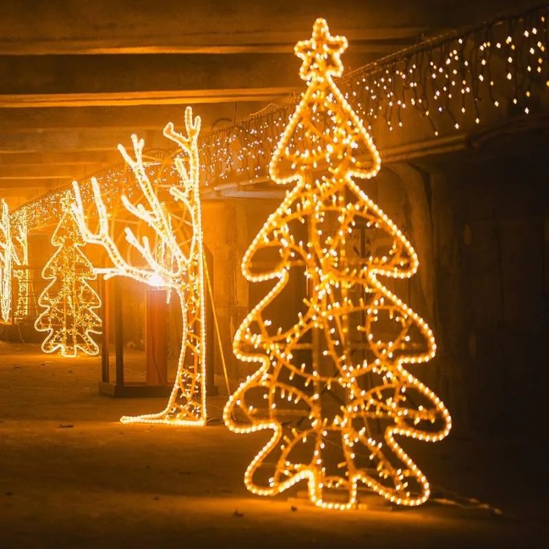 DECOLED LED rampouchy světelné, 3× 0,9 m, teple bílá, 174 diod, IP67, černý kabel Easy Fix