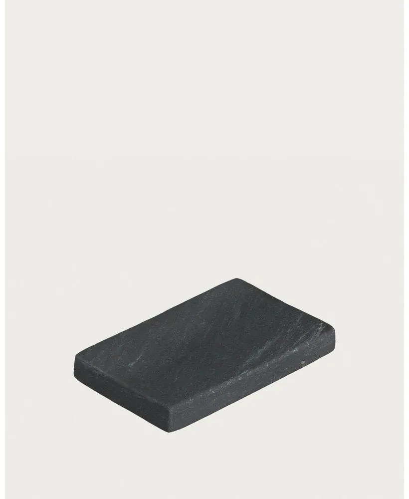 Tmavosivá mramorová nádobka na mydlo Aixa – Kave Home