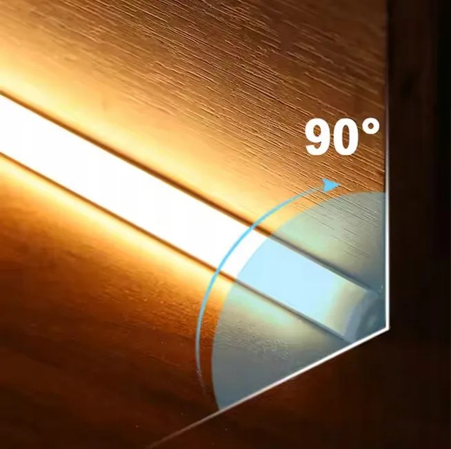 BERGE LED hliníkový profil rohový 1m biely - sada