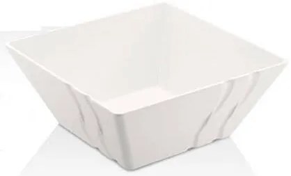 KULSAN LUXOR MELAMÍNOVÁ ŠTVORCOVÁ MISKA 30 CM BIELA