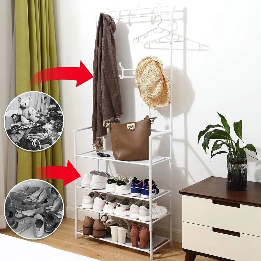 Predsieňový vešiak HANI biely