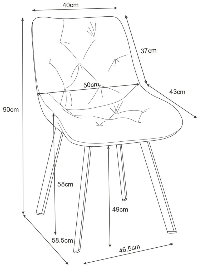Set 2 ks. Jedálenských stoličiek Cajon (čierna). Akcia -15%. Vlastná spoľahlivá doprava až k Vám domov. 1117277