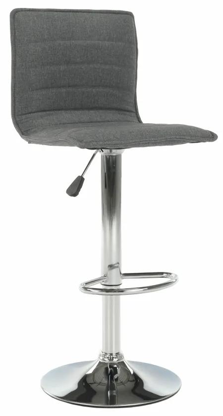 Tempo Kondela Barová stolička, sivá/chróm, PINAR