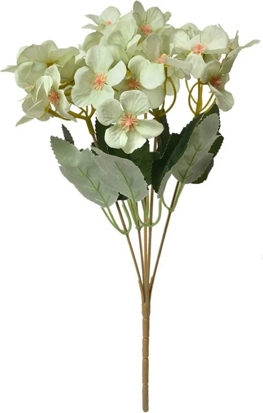 Dekorácia umelá kvetina s nazelenalými kvetmi - 16*12*30 cm