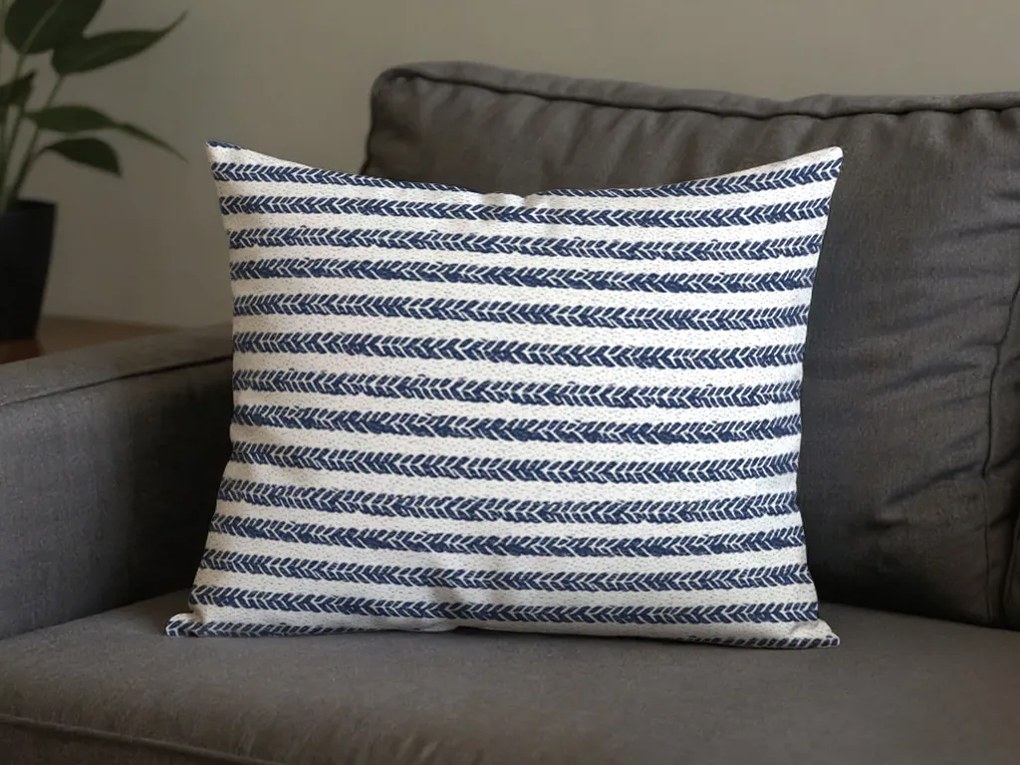 Polybavlnená obliečka na vankúš NAVYSTA POLY 50x70 cm, modro-biela