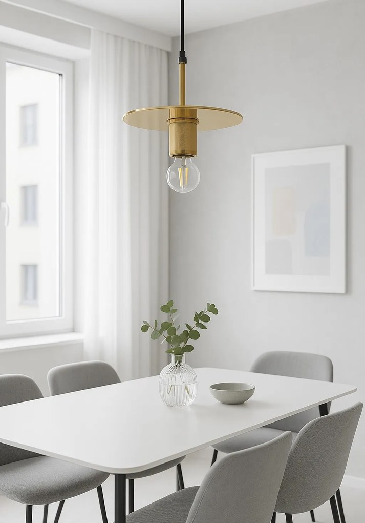 Závesná lampa La Belle XXII zlatá
